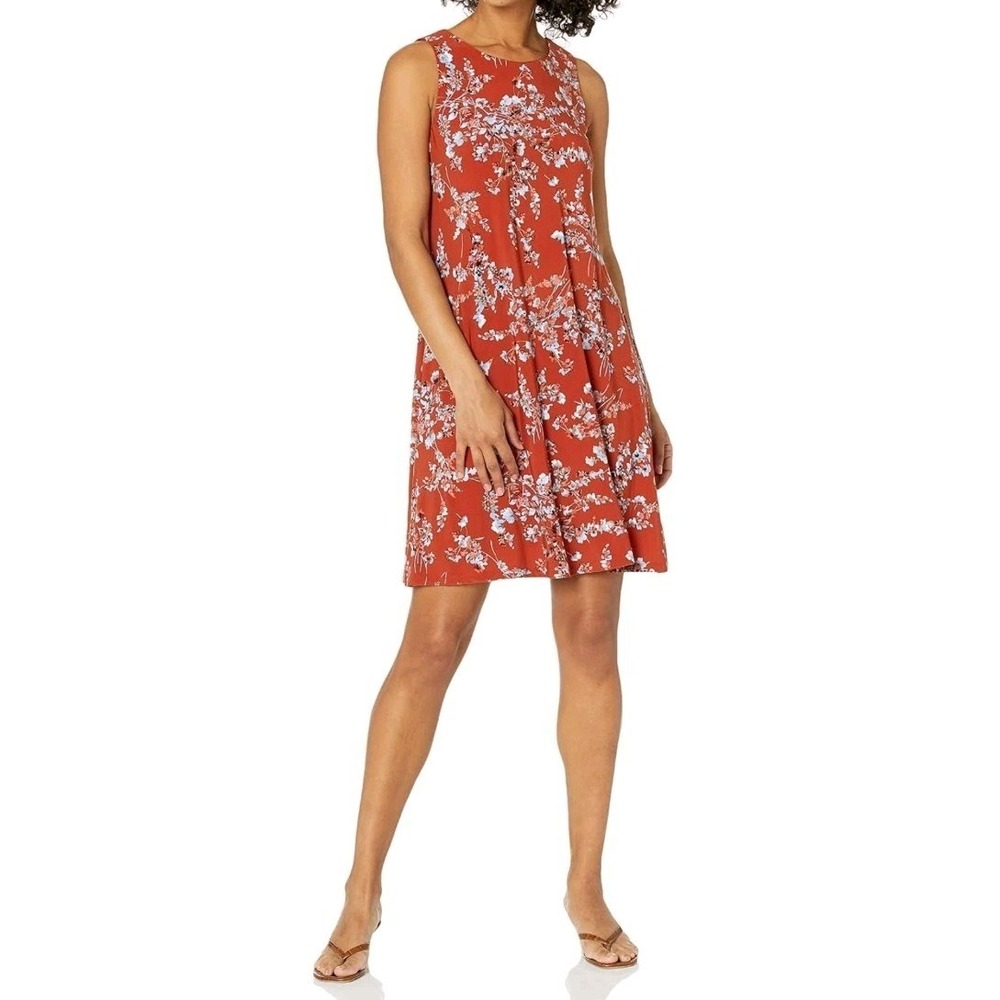 KASPER RED ORANGE BLUE FLORAL CAREER FLARE DRESS SIZE  2X WOMEN PLUS NWT
